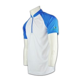 P430 打造POLO恤  polo衫團體制服訂造  插肩牛角袖 半胸拉鏈 旺角訂做polo shirt  小企領 恤衫領      白色   撞色海藍色 P430 打造POLO恤  polo衫團體制服訂造  插肩牛角袖 半胸拉鏈 旺角訂做polo shirt  小企領 恤衫領      白色   撞色海藍色